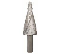 Bosch Accessories 2608597519 HSS Foret étagé Longueur totale 70.5 mm tige à 3 surfaces 1 pc(s)