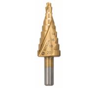 BOSCH Fraise 9 étages HSS-TiN queue cylindrique Ø 8 mm - 2608597526