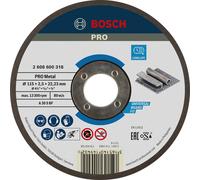Bosch 1x Disque à tronçonner PRO Metal Longlife pour petite meuleuse angulaire et alésage 22,23 mm (pour Acier, Ø 115 mm, Professional Accessoire Petite meuleuse angulaire)