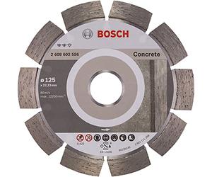 Bosch Accessories 2608602556 Disque à tronçonner diamanté expert for concrete 125 x 22,23 x 2,2 x 12 mm Gris