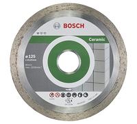 Bosch Lame de scie diamant Bosch Standard pour céramique, 125 x 22,23 x 1,6 x 1,6 x 7 mm Quantité:10