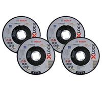 Bosch Accessories 2608619255 Disque à Tronçonner à Surface Plate Expert for Metal (pour les Métaux, X-LOCK, Ø 125 mm, Alésage : 22,23 mm, Épaisseur : 2,5 mm) (Lot de 4)