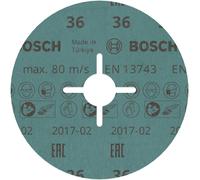 Bosch Disque abrasif sur fibres R780, Best for Metal + Inox 125 x 22,23 mm, G36 Quantité:50