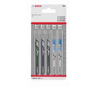 Bosch Accessories 2608667855 SET de lames de scie sauteuse Basic for Wood and Metal, 5 pièces, tige universelle 5 pc(s)