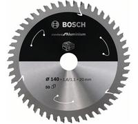 Bosch Lame de scie circulaire Standard 2608837755 pour aluminium 140x1.6/1.1x20, 50 dents