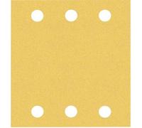 Bosch Accessories 2608901657 Papier abrasif pour ponceuse vibrante Grain 120 (L x l) 107 mm x 115 mm 50 pc(s)