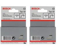 Bosch Accessories 2609200205 Agrafes 8/12,3 mm 1000 pièces Type 52 (Lot de 2)
