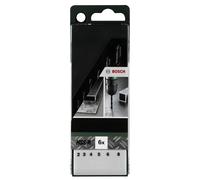 Bosch Accessories 2609255029 HSS Jeu de forets pour le métal 6 pièces 2 mm, 3 mm, 4 mm, 5 mm, 6 mm, 8 mm laminé au rouleau DIN