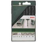 Bosch Accessories 2609255030 Jeu de 10 forets HSS-R pour Métal