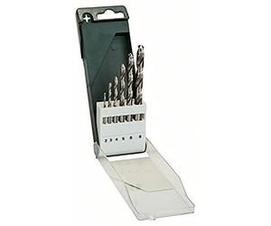 Bosch Accessories 2609255060 Set de 6 Forets à métaux rectifiés HSS-G DIN 338