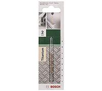 Bosch Accessories 2609255088 Foret à métaux rectifié HSS-TiN DIN 338 Longueur 34 mm Diamètre 1 mm