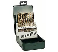 Bosch Accessories 2609255114 Set de 19 Forets à métaux rectifiés HSS-Tin DIN 338 Diamètres 1/1,5/2/2,5/3/3,5/4/4,5/5,5/6/6,5/7/7,5/8/8,5/9/9,5/10 mm