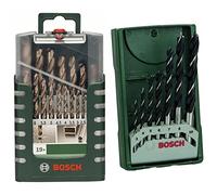 Bosch Accessories 2609255133 Set de 19 Forets à métaux rectifiés HSS-Cobalt, Diamètres 1/1,5/2/2,5/3/3,5/4/4,5/5,5/6/6,5/7/7,5/8/8,5/9/9,5/10 mm & 2607019580 Lot de 7 forets à bois