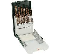 Bosch Accessories 2609255133 Set de 19 Forets à métaux rectifiés HSS-Cobalt, Diamètres 1/1,5/2/2,5/3/3,5/4/4,5/5,5/6/6,5/7/7,5/8/8,5/9/9,5/10 mm