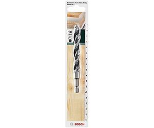 Bosch Accessories 2609255159 Mèche à bois hélicoïdale HSS queue six pans 1/4" 10,0 x 85 x 120 mm