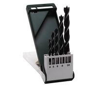 Bosch Accessories 2609255214 Jeu de forets pour le bois 5 pièces 4 mm, 5 mm, 6 mm, 8 mm, 10 mm tige cylindrique 1 set