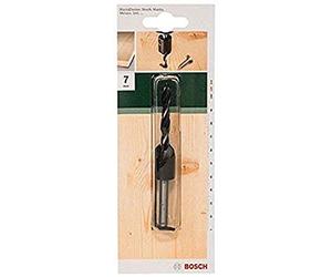 Bosch Accessories 2609255220 Mèches à bois hélicoïdale avec fraise à lamer 90° avec pointe de centrage Diamètre 7,0 mm Longueur 105 mm