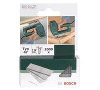 Bosch Accessories 2609255810 Set de 1000 clous d'agrafage Type 47 Longueur 19 Tête Largeur 1,8 mm Epaisseur 1,27