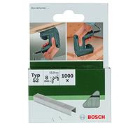 Bosch Accessories 2609255836 Set de 1000 agrafes à fil plat Type 52 Largeur 12,3 mm Epaisseur 1,25 mm Longueur 8 mm