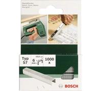 Bosch Accessories 2609255846 Set de 1000 agrafes à fil plat Type 57 Largeur 10,6 mm Epaisseur 1,25 mm Longueur 8 mm