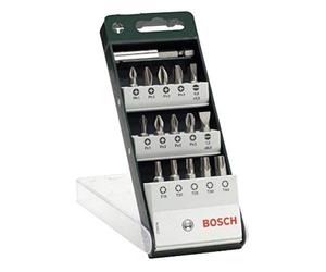 Bosch Accessories 2609255977 Kit tournevis embouts de vissage + Porte-embouts universel Qualité standard 25 mm 16 pièces