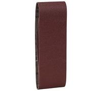 Bosch Bandes abrasives pour ponceuse à bande 2609256212 – Qualité rouge 75x508 mm G80, lot de 3