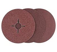 Bosch Papier abrasif 2609256254 pour plateau de ponçage Ø 125 mm Grains 36/60/100 – 1 set