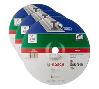 Bosch Accessories 2609256339 Meule à ébarber à moyeu déporté pour Métaux Diamètre 230 mm Diamètre d'alésage 22,23 Epaisseur 6 mm (Lot de 3)