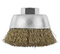 Bosch Accessories 2609256500 Brosse boisseau M14 Fils ondulés laitonnés 70 mm