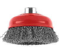Bosch Brosse boisseau 2609256502 pour meuleuse droite et angulaire – à fils ondulés Ø100 mm M14