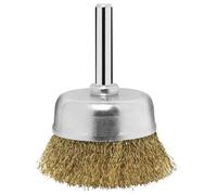Bosch Accessories 2609256516 Brosse boisseau pour Perceuse M14 Fils ondulés laitonnés 6 x 50 mm
