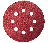 Bosch Accessories 2609256A15 Feuilles abrasives pour Ponceuses excentriques Diamètre 115 mm 8 trous Grain 40 Lot de 5 feuilles