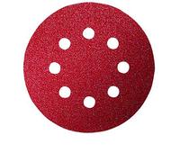 Feuille abrasive pour ponceuse excentrique avec bande auto-agrippante, perforé Bosch Accessories 2609256A15 Grain 40 (Ø) 115 mm