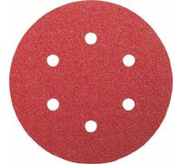 Set de feuilles abrasives pour ponceuse excentrique avec bande auto-agrippante, perforé Bosch Accessories 2609256A35 Grain 60