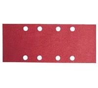 Bosch Accessories 2609256A97 Feuilles abrasives pour Ponceuses vibrantes 93 x 230 Nombre de trous 8 Grain 120 Lot de 10 feuilles