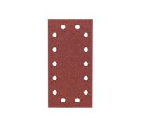 Bosch Accessories 2609256B21 Feuilles abrasives pour Ponceuses vibrantes 115 x 230 Système auto agrippant 14 trous Grain 80 Lot de 10 feuilles