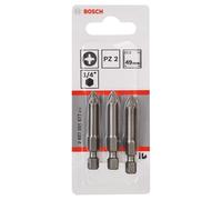 Bosch Embouts Pozidriv PZ2 49 mm sachet de 3