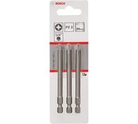 Bosch Accessories 3 Pièces Jeu de Embouts de Vissage Extra Dure pour Vis Pozidriv, PZ2 Epaisseur, 89mm Longueur