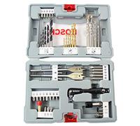 Bosch Accessories 49 pièces Ensemble premium X-Line de d'embouts et forets (foret à béton, foret pour carrelage, porte-embouts universel, butée de profondeur, Accessoires perceuse)