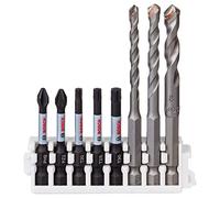 Bosch Accessories Assortiment de 8 embouts de vissage et de forets pour carrelage Impact Control de Bosch Professional (Pick and Click, accessoires pour visseuse à percussion et perceuse sans fil)