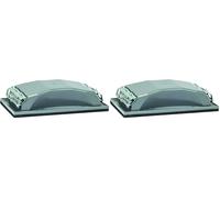 Bosch Accessories Bloc de Ponçage Manuel en Plastique, Noir, 69mm x 98mm (Lot de 2)