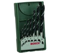 Bosch Accessories Bosch 7 pces. Kit de forets à bois hélicoïdaux Mini-X-Line (pour bois tendre et dur, Ø 3-10 mm, accessoires perceuse-visseuse et support de perçage)