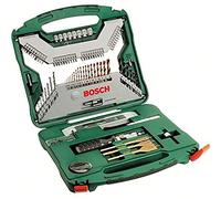 Bosch Ensemble d'accessoires X-Line 100 pièces – forets et tournevis titane (bois, pierre, métal)