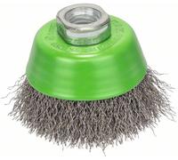 Bosch Brosse boisseau 2608622061 – 65 mm, fils d'inox ondulés 0,3 mm, M14 – 1 pièce