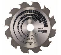 Bosch Accessories Construct Wood 2608641199 Lame de scie circulaire au carbure 150 x 20 x 2.4 mm Nombre de dents: 12 1 pc(s)