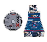 Bosch Accessories Disque à Tronçonner à Surface Plate -10 pièces Standard for Inox & Bosch Professional 1x Disque à tronçonner Expert Carbide Multi Wheel X-LOCK