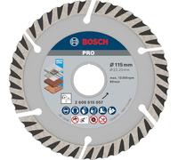 Bosch Accessories Disque à Tronçonner Diamanté, 115mm Diamètre, 22.23mm Alésage, Silver