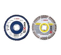 Bosch Accessories Disque de nettoyage X-LOCK Cleaning Disc N377 & Disque à Tronçonner Diamanté Bosch Professional 2608615166 Standard for Universal (universel, X-LOCK