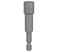 Bosch Accessories Douille avec Aimant Permanent pour les Vis à Tête Six Pans. 65mm Longueur, 10mm Cote sur Plats, 14mm Diamètre