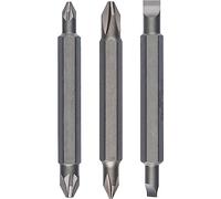 Bosch Accessories Embout de Tournevis Doubles, pour PH1/PZ1, 60mm, Lot de 3